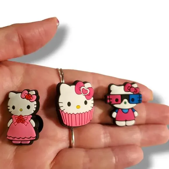 10 pc Hello Kitty Shoe Charms | Shoe Accessories - Picture 2 of 3